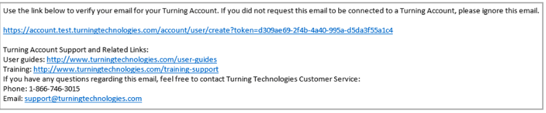 Sample email verification