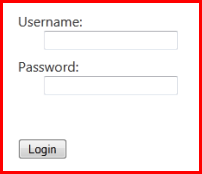 Username and Password prompt.