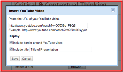 Insert your Youtube Video